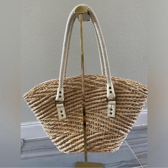Woven straw tote bag - Picture 7 of 9